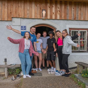 Das Team bei der Ankunft zum Jungscharlager 2023