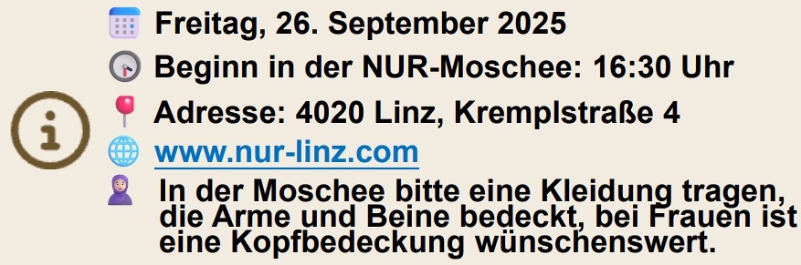 Besuch NUR Moschee