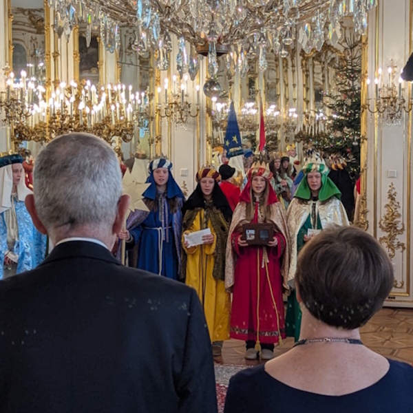 Besuch Sternsinger Bundespräsident / Elfriede Rechberger Besuch Sternsinger Bundespräsident