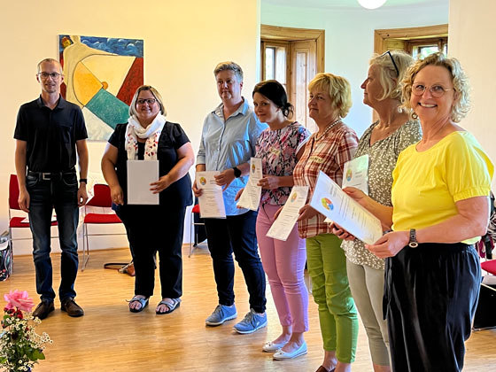 Zertifikatsverleihung an das Seelsorgeteam Pollham