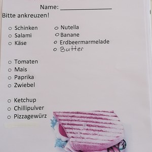 Die Zutaten für die Zusammenstellung