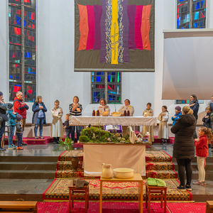 Gründonnerstag 2024 in der Pfarre Kirchdorf/Krems / Foto Haijes Abendmahlfeier für Kinder