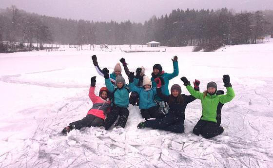 Winterspaß am Badesee