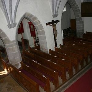 Innenraum  der Kirche vor dem Umbau